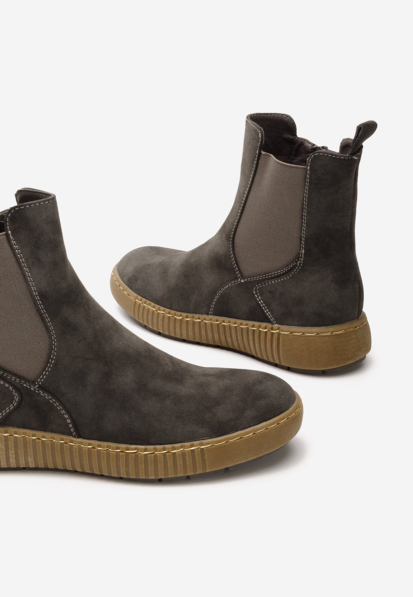 Μποτάκια Chelsea γυναικεία Sheela γκρι