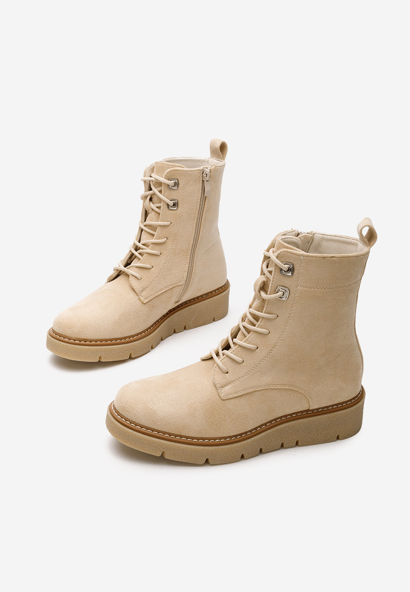 Γυναικεία μποτάκια Terrianna μπεζ