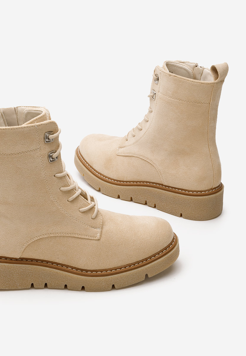 Γυναικεία μποτάκια Terrianna μπεζ