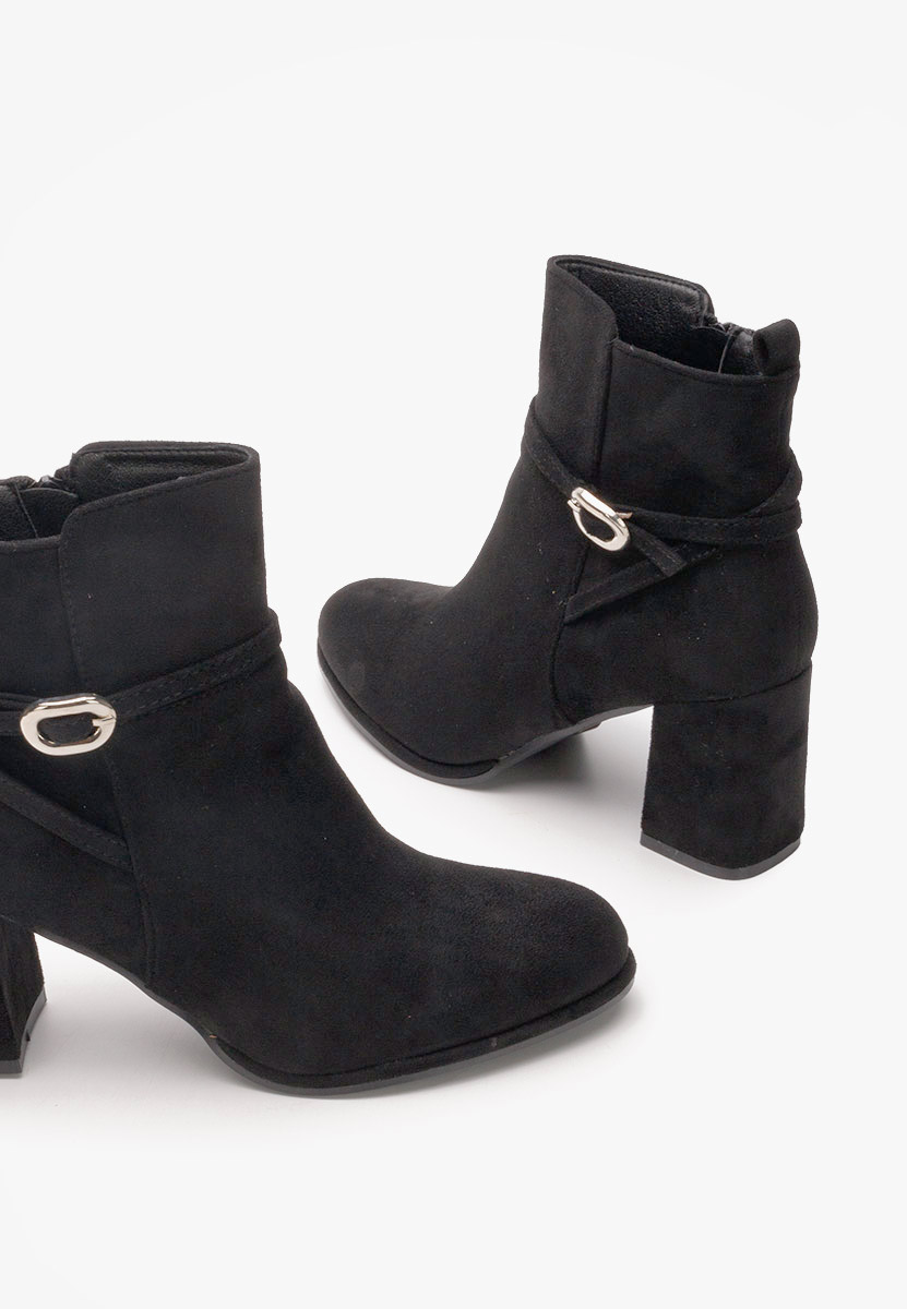 Μποτάκια με χοντρό τακούνι Cherri Μαύρα Μποτάκια με χοντρό τακούνι Cherri Μαύρα