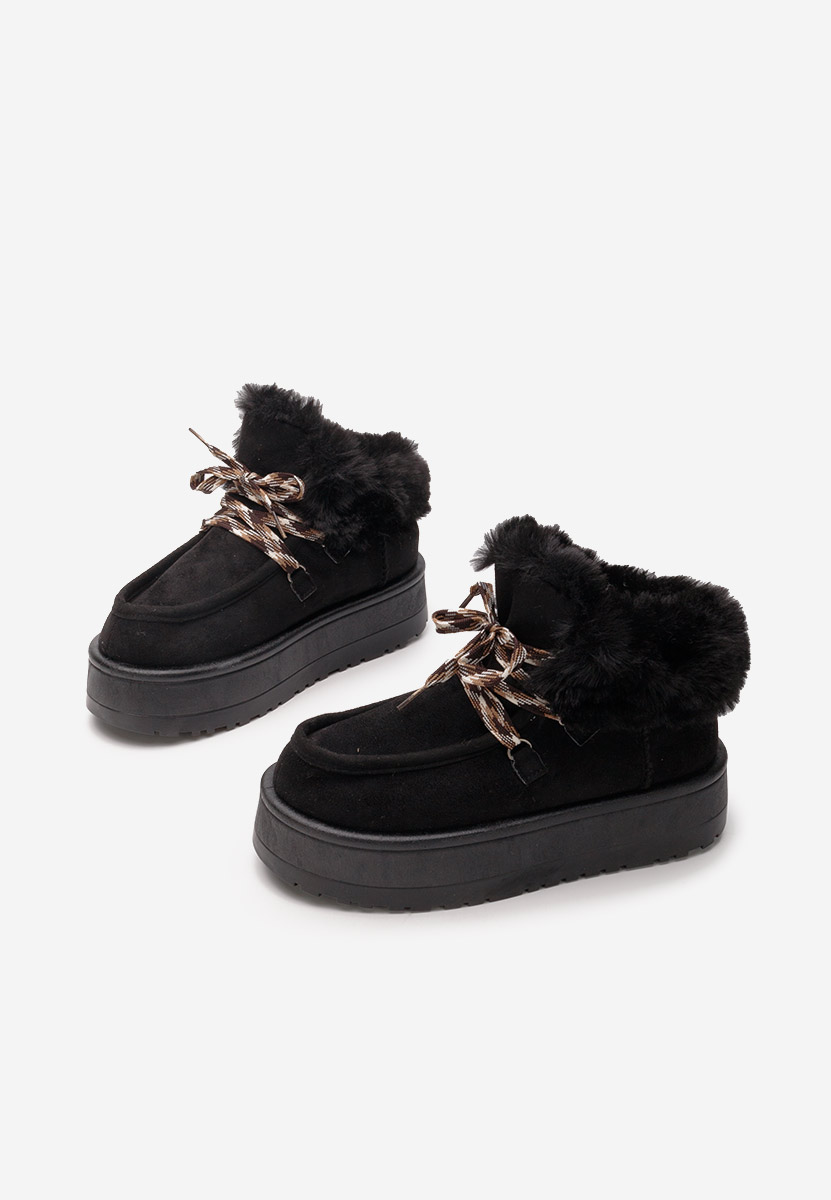 Mποτάκια πλατφόρμα Aseva V2 Μαύρα