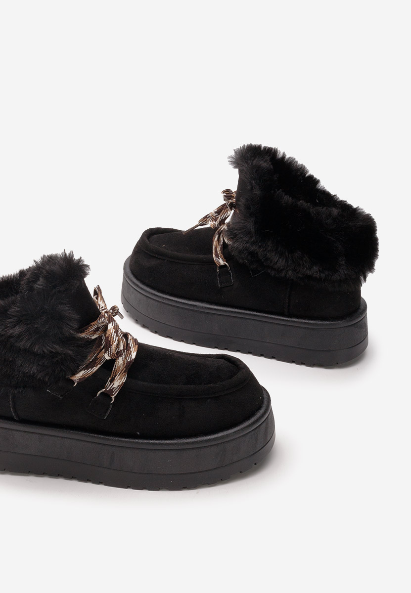 Mποτάκια πλατφόρμα Aseva V2 Μαύρα