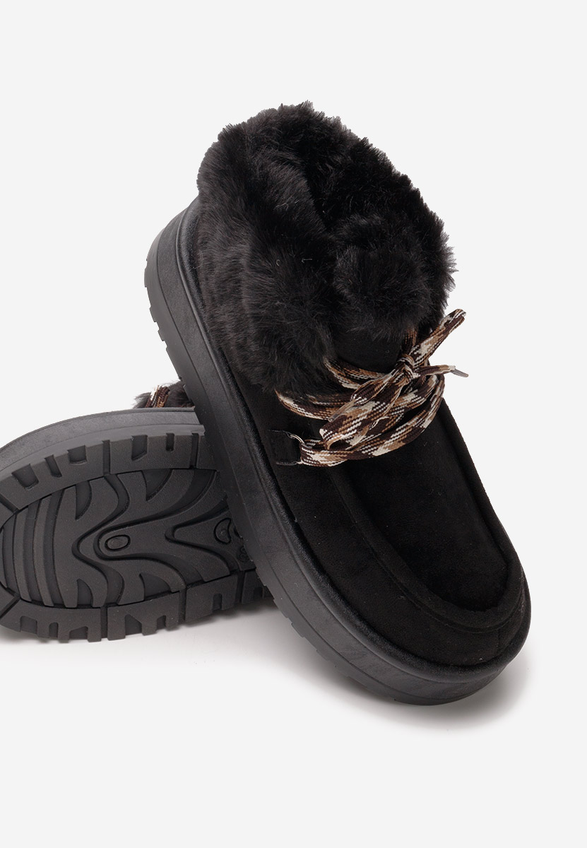 Mποτάκια πλατφόρμα Aseva V2 Μαύρα