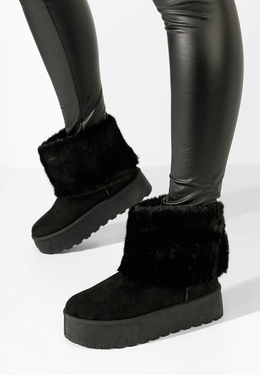 Μπότες τύπου UGG Lizabeth Μαύρα