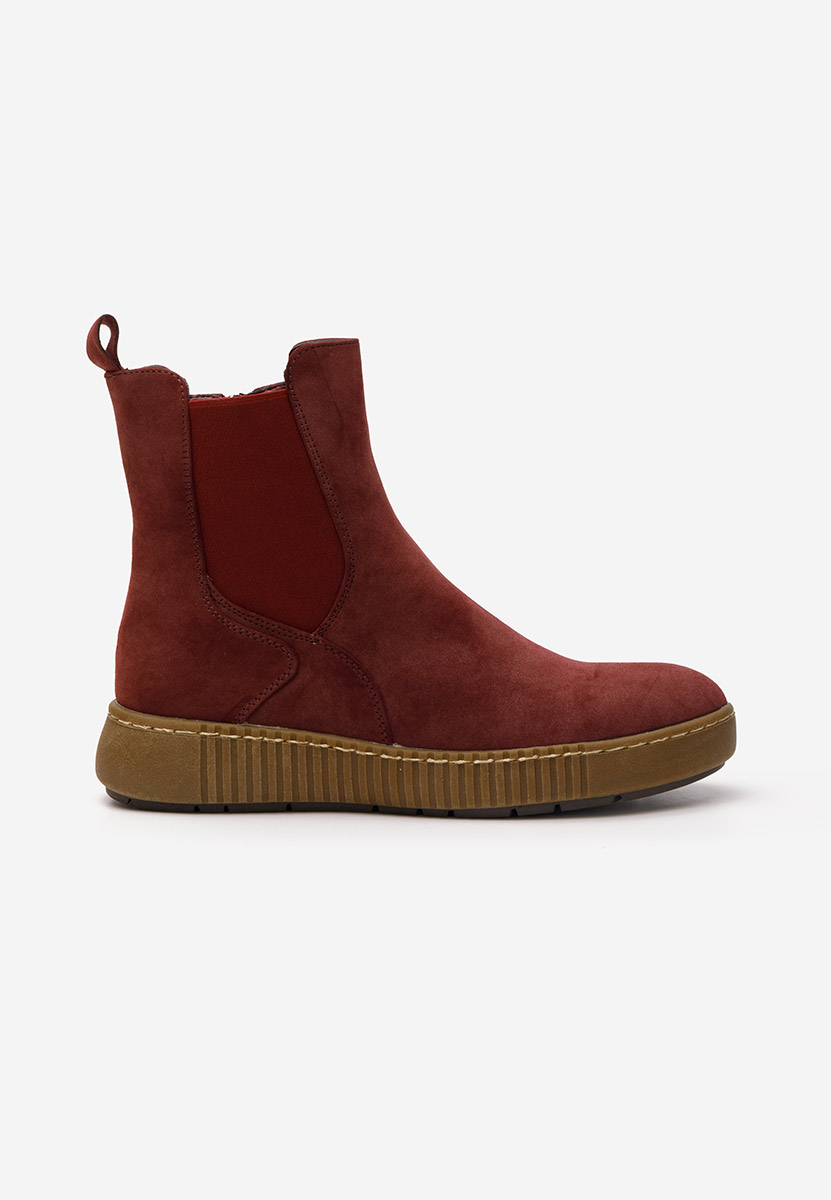 Μποτάκια Chelsea γυναικεία Sheela κοκκινα