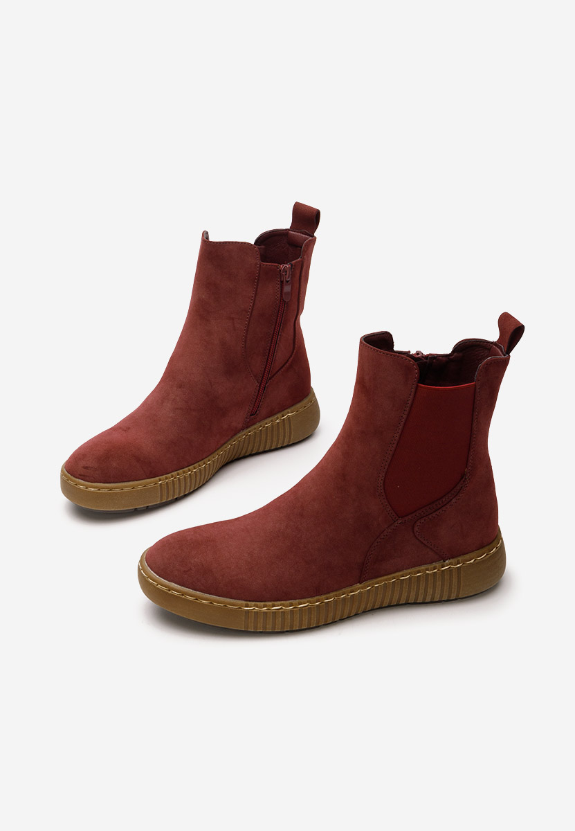 Μποτάκια Chelsea γυναικεία Sheela κοκκινα