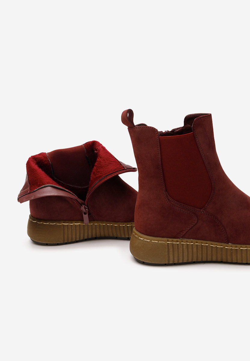 Μποτάκια Chelsea γυναικεία Sheela κοκκινα