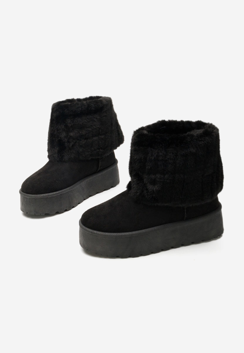 Μπότες τύπου UGG Lizabeth Μαύρα