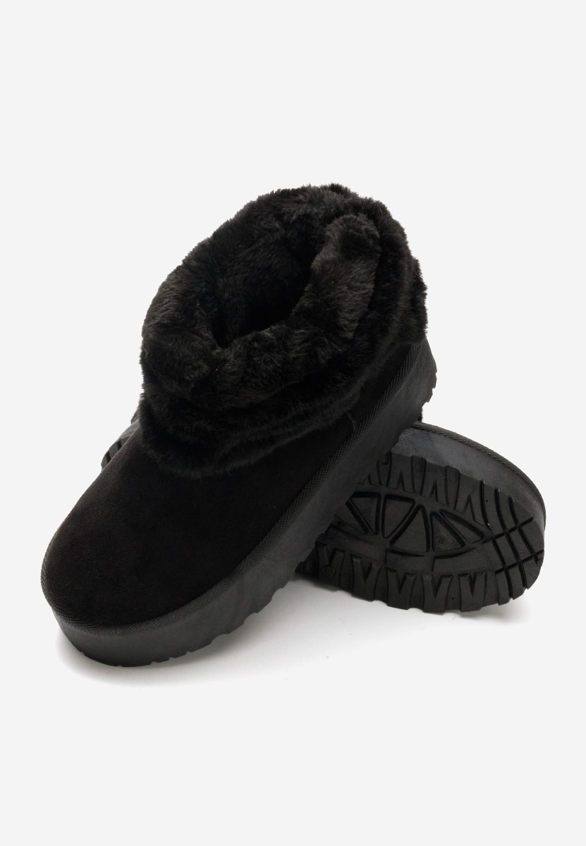 Μπότες τύπου UGG Lizabeth Μαύρα