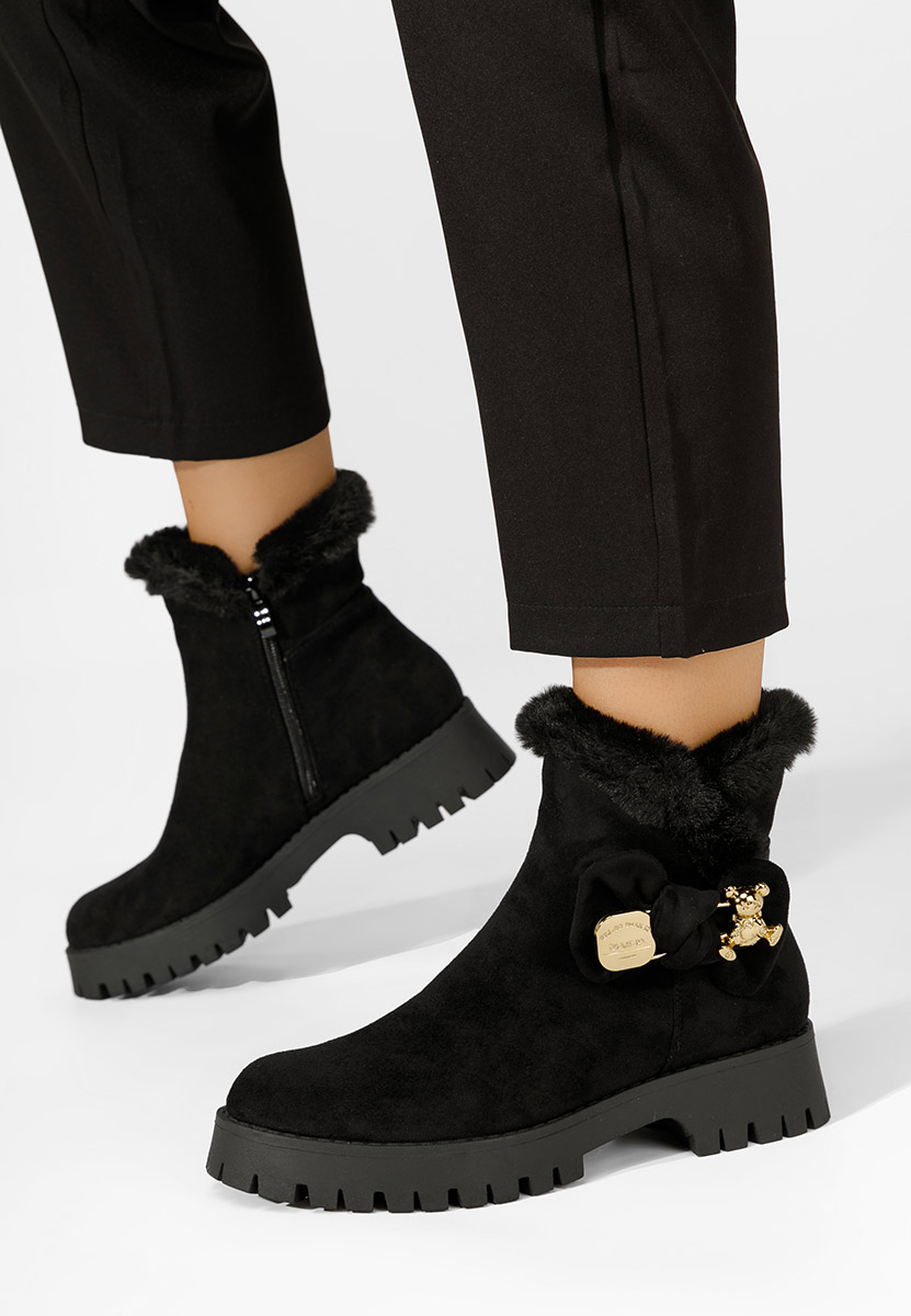 Χειμερινά Αρβυλάκια γυναικείες Eileen Μαύρα Χειμερινά Αρβυλάκια γυναικείες Eileen Μαύρα