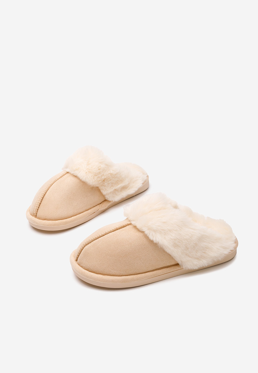 Παντοφλεσ γυναικειεσ χειμερινεσ Arielle μπεζ