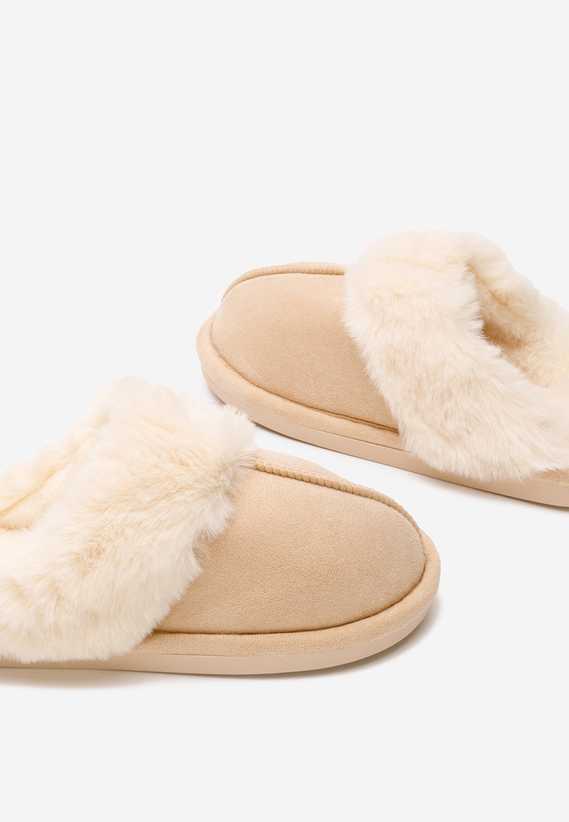 Παντοφλεσ γυναικειεσ χειμερινεσ Arielle μπεζ