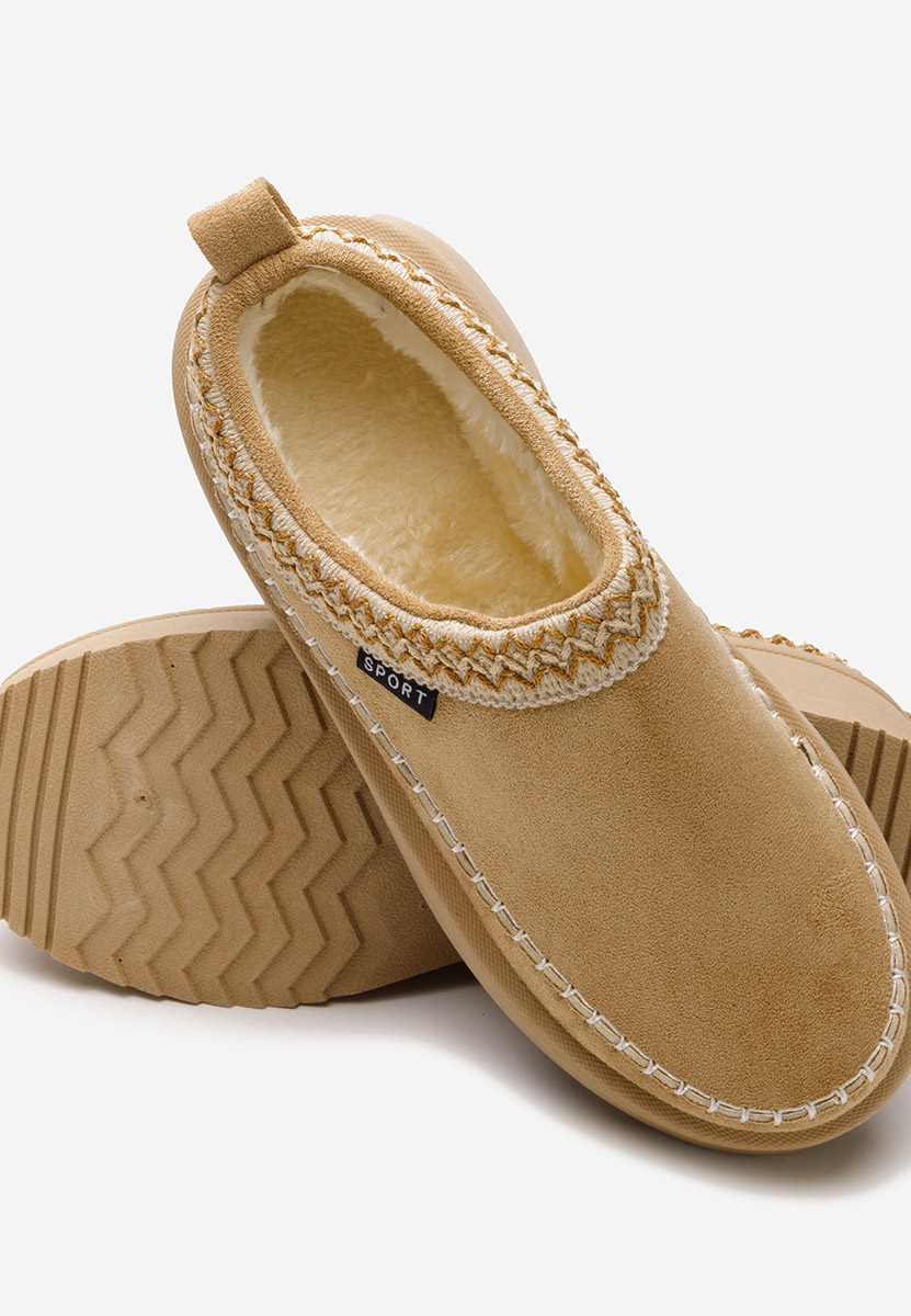 Παντόφλες με πλατφόρμα Malka χακι