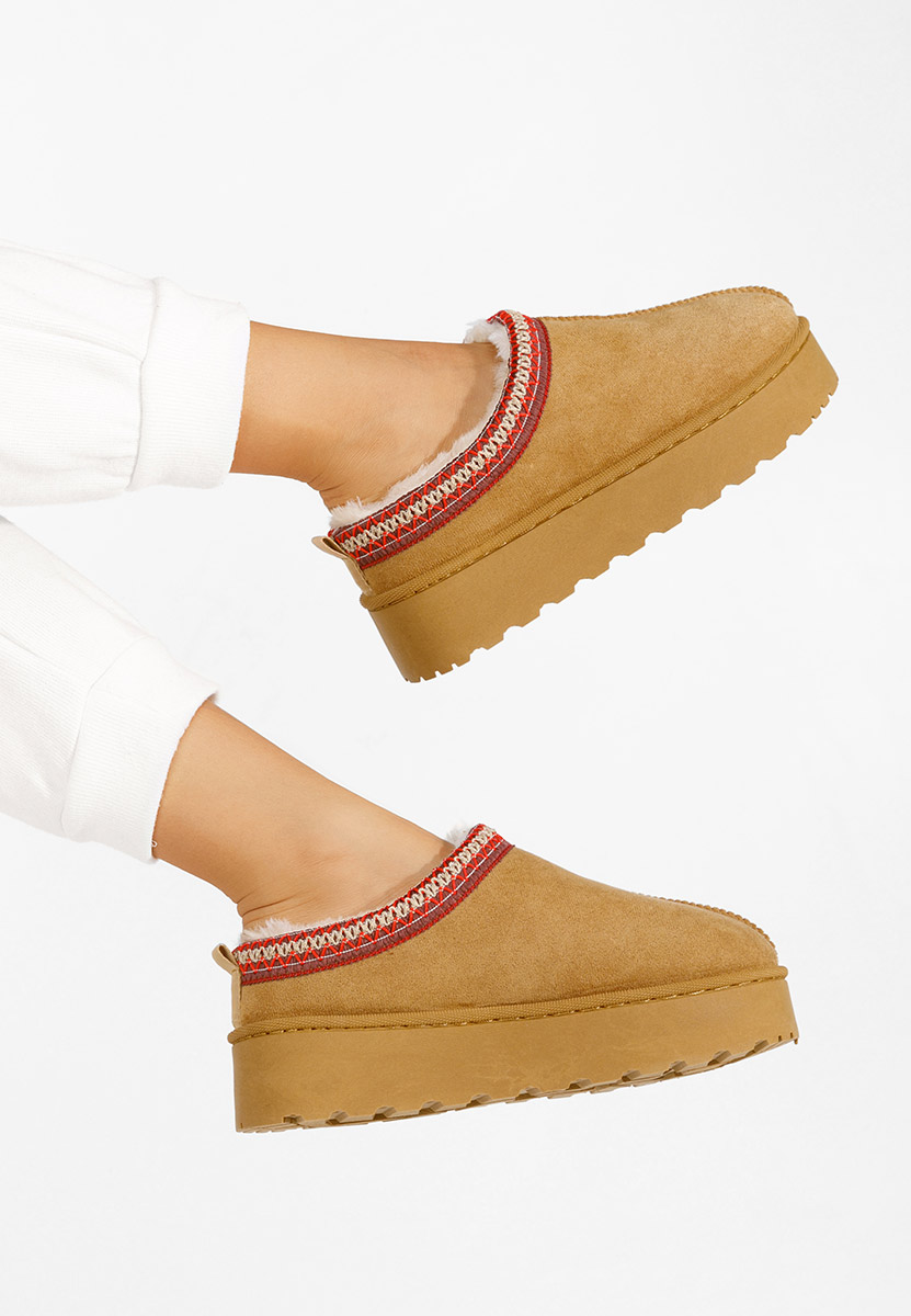 Μπότες τύπου UGG Cassei ταμπά