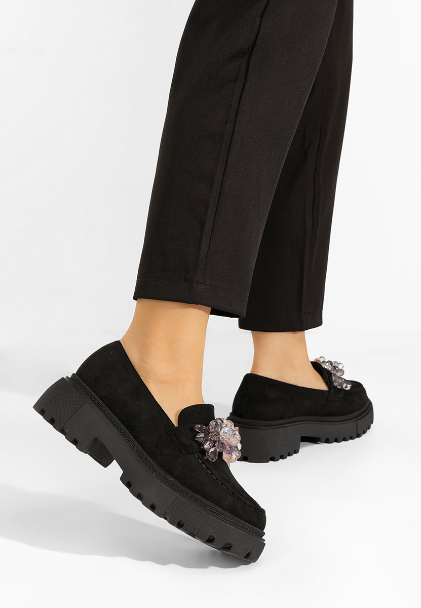 Loafers γυναικεια Amilla μαύρα