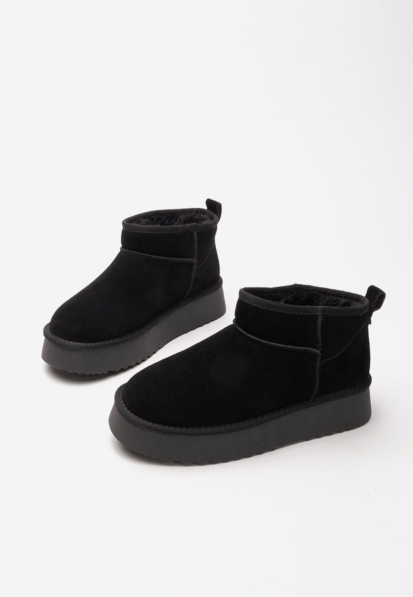 Μπότες τύπου UGG Willa Μαύρα