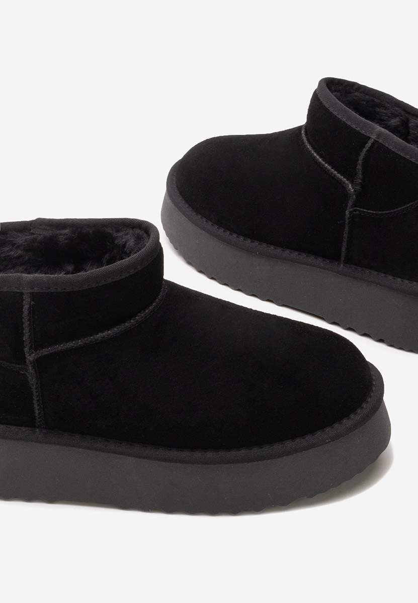 Μπότες τύπου UGG Willa Μαύρα