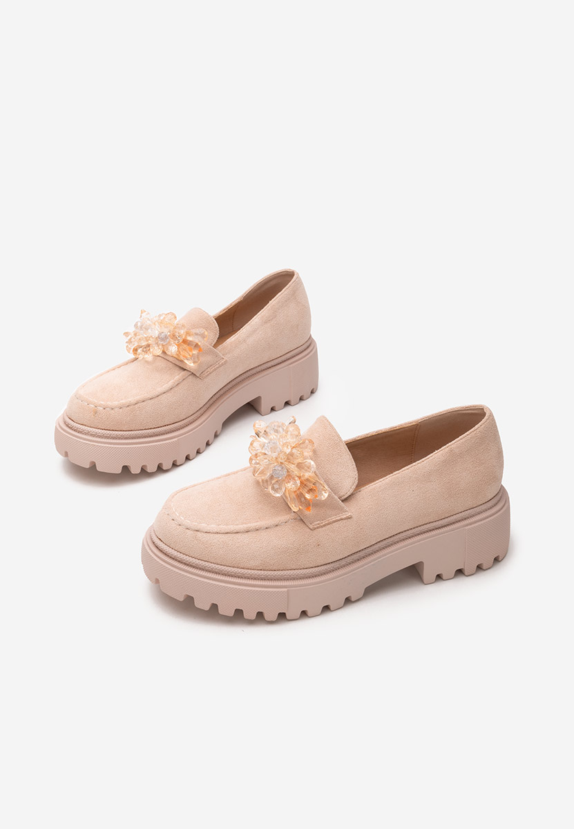 Loafers γυναικεια Amilla μπεζ