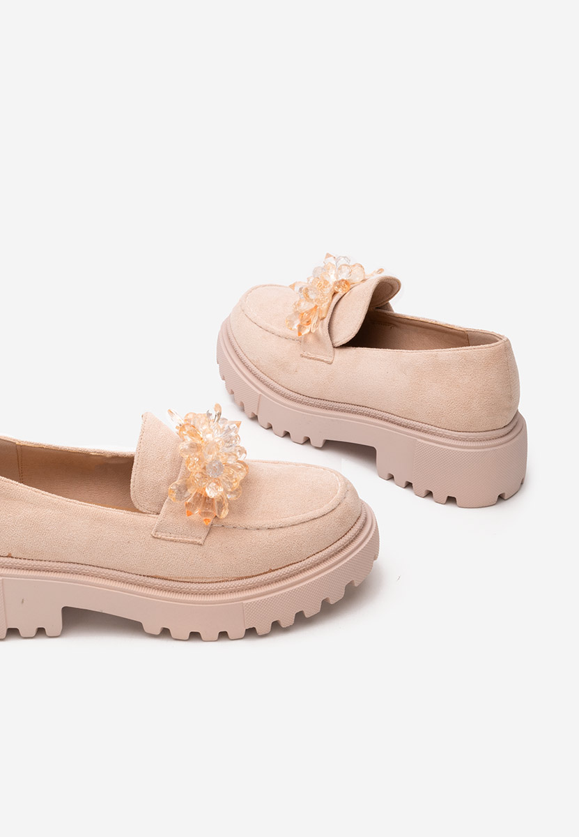 Loafers γυναικεια Amilla μπεζ