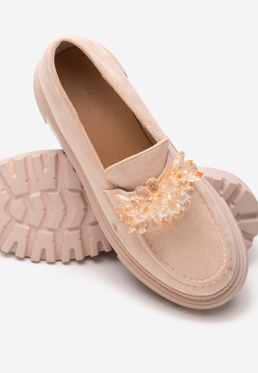 Loafers γυναικεια Amilla μπεζ