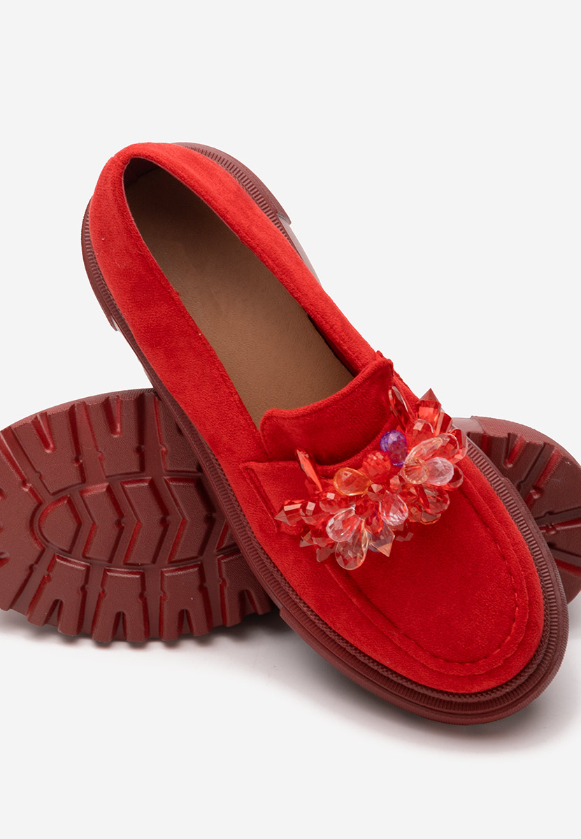 Loafers γυναικεια Amilla κοκκινο