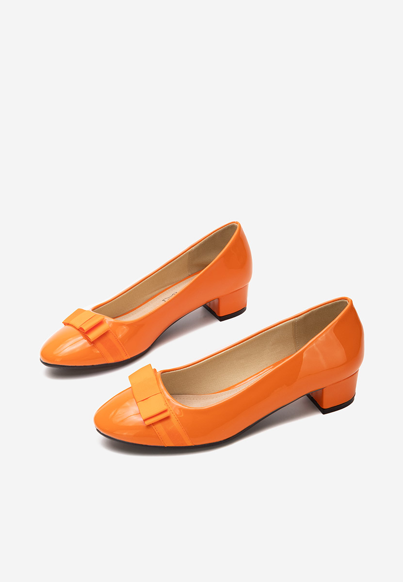 Γόβες με χαμηλό τακούνι Jacki V4 Πορτοκαλι