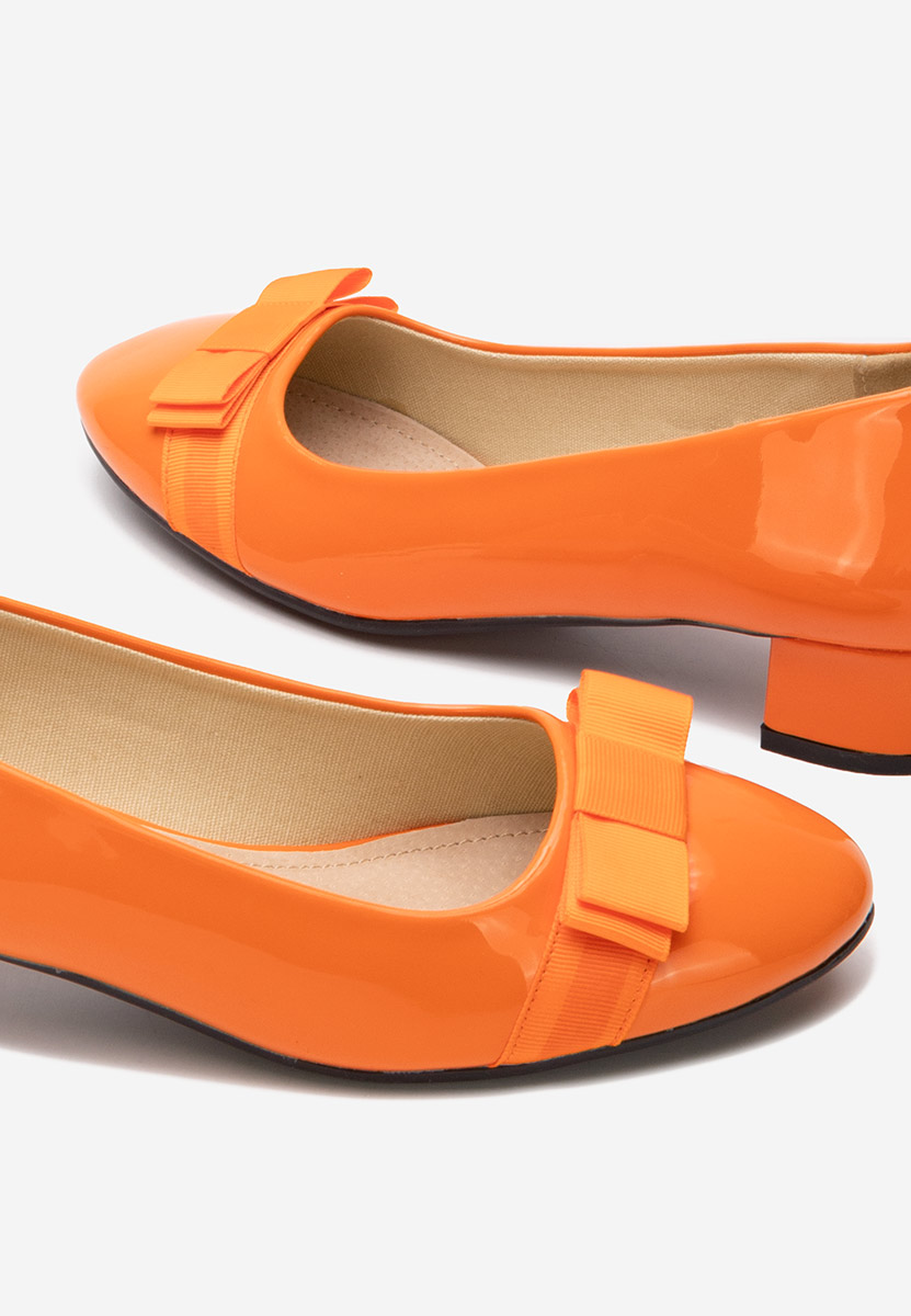 Γόβες με χαμηλό τακούνι Jacki V4 Πορτοκαλι