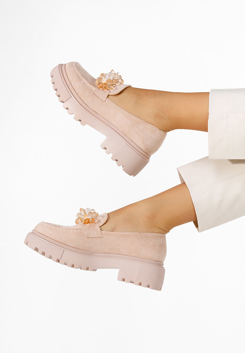 Loafers γυναικεια Amilla μπεζ