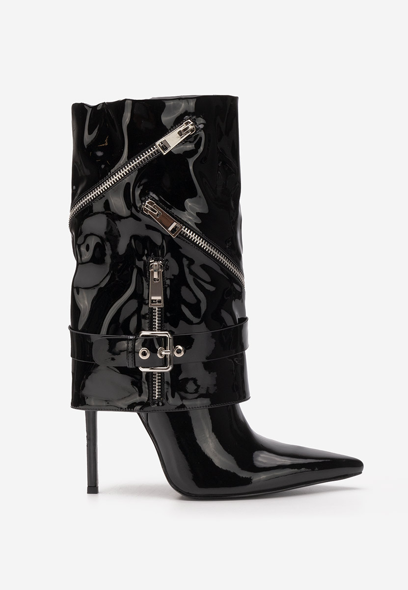 Μπότες με λεπτό τακούνι Radiancy Μαύρα