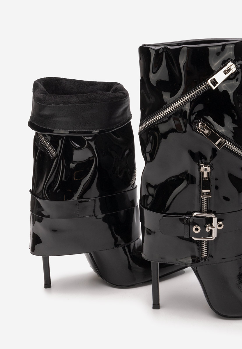 Μπότες με λεπτό τακούνι Radiancy Μαύρα