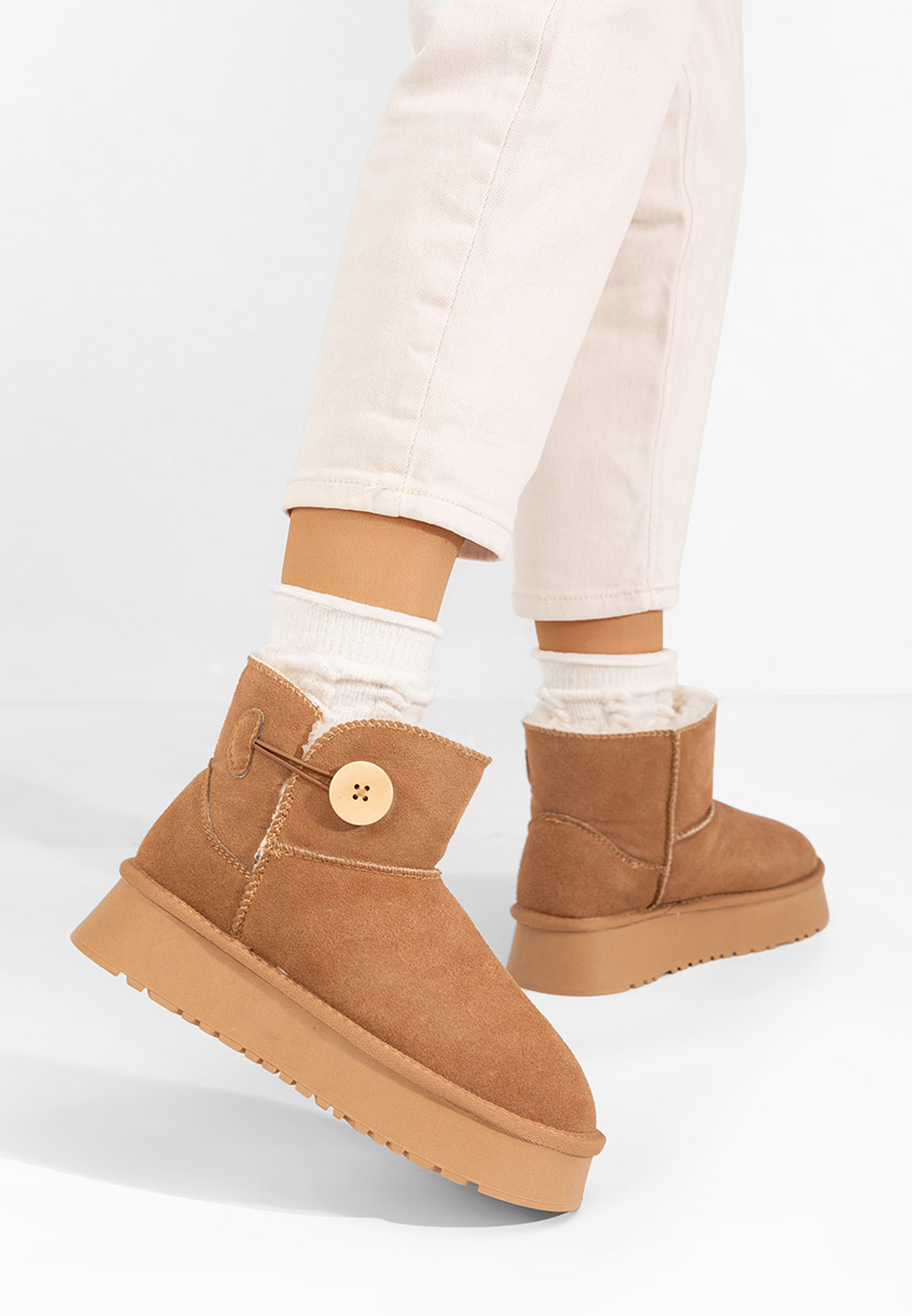 Μπότες τύπου UGG με πλατφόρμα Velsia ταμπά