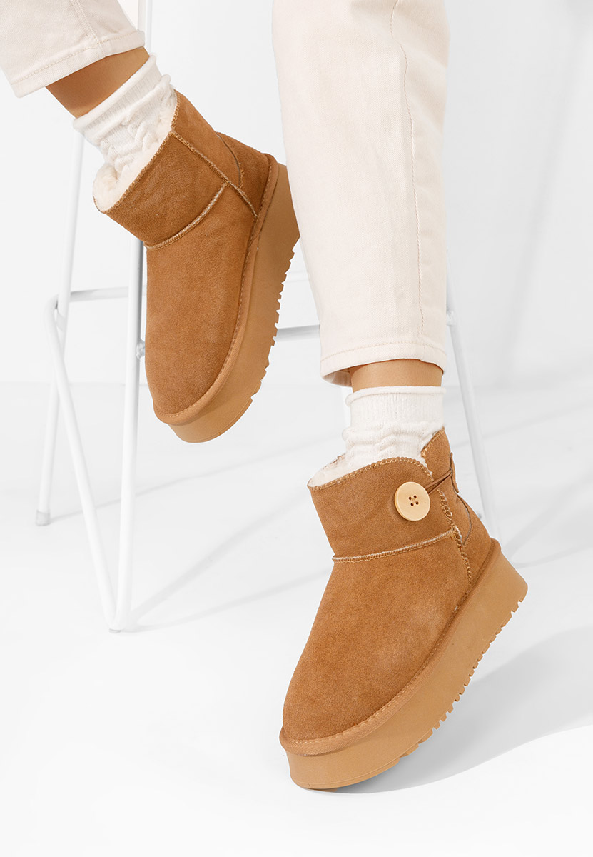 Μπότες τύπου UGG με πλατφόρμα Velsia ταμπά