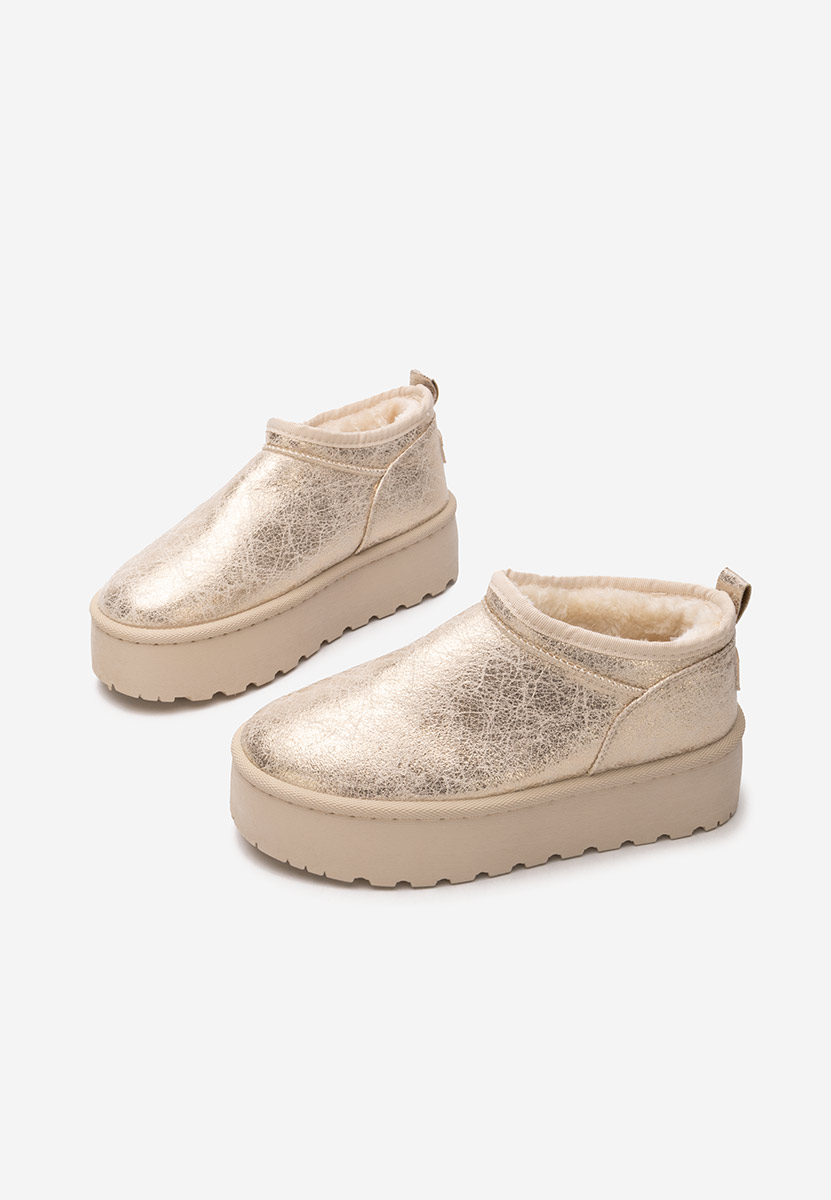 Μπότες τύπου UGG Lorenna χρυσα