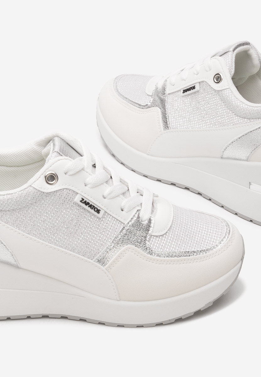 Sneakers με πλατφόρμα Zaneta λευκά