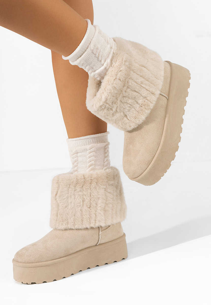 Μπότες τύπου UGG Catharine μπεζ