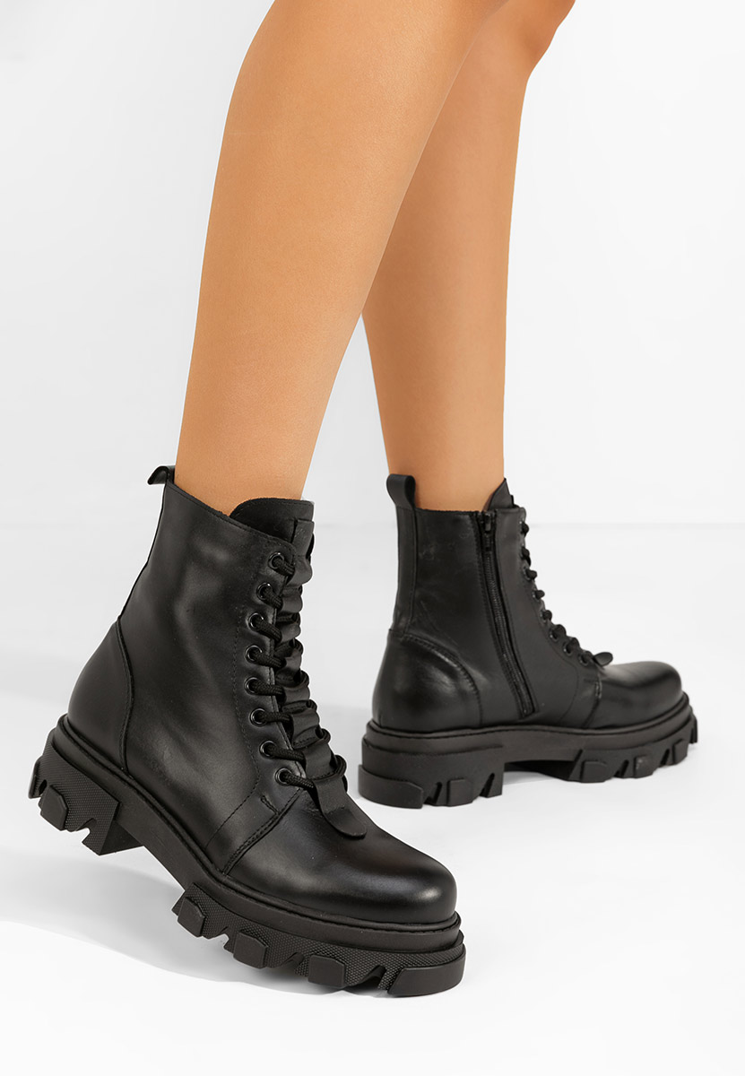 Αρβυλάκια δερματινα Kimberlie μαύρα