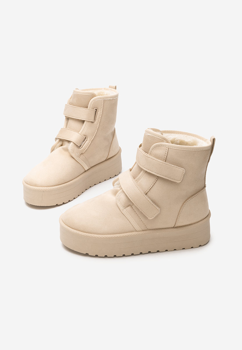 Mποτάκια πλατφόρμα Dagmar μπεζ