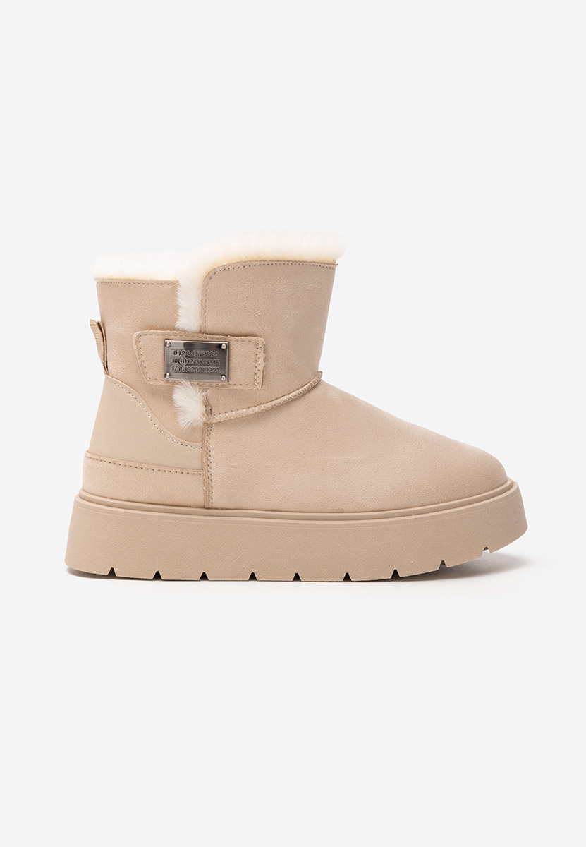 Μπότες τύπου UGG Natosha μπεζ Μπότες τύπου UGG Natosha μπεζ