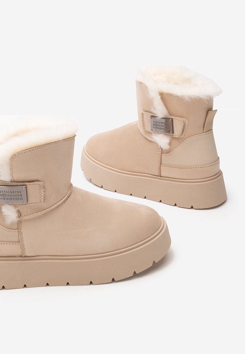 Μπότες τύπου UGG Natosha μπεζ Μπότες τύπου UGG Natosha μπεζ