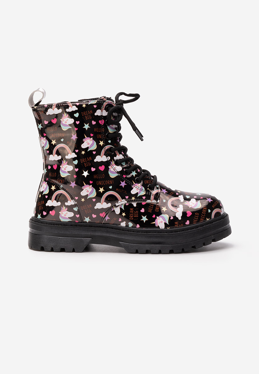 Κοριτσίστικες μποτάκια Twirlly Μαύρα