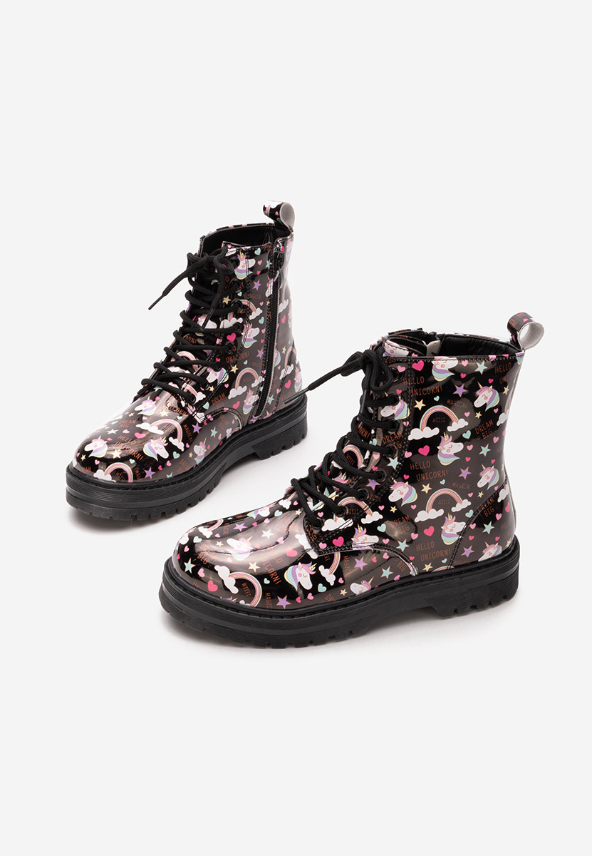 Κοριτσίστικες μποτάκια Twirlly Μαύρα