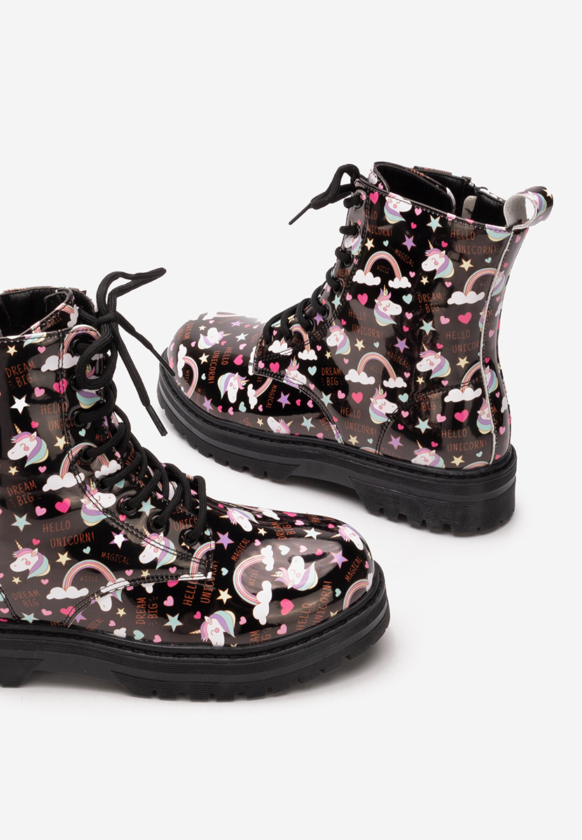 Κοριτσίστικες μποτάκια Twirlly Μαύρα