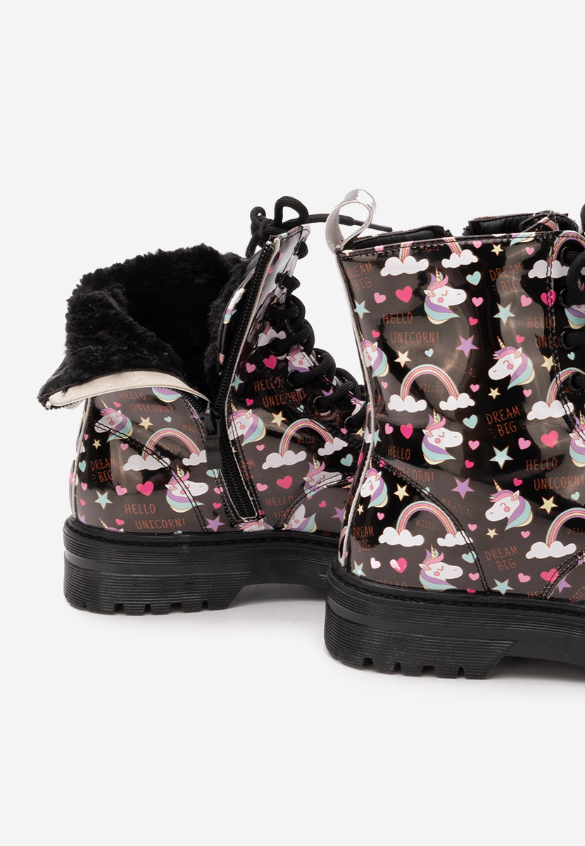 Κοριτσίστικες μποτάκια Twirlly Μαύρα