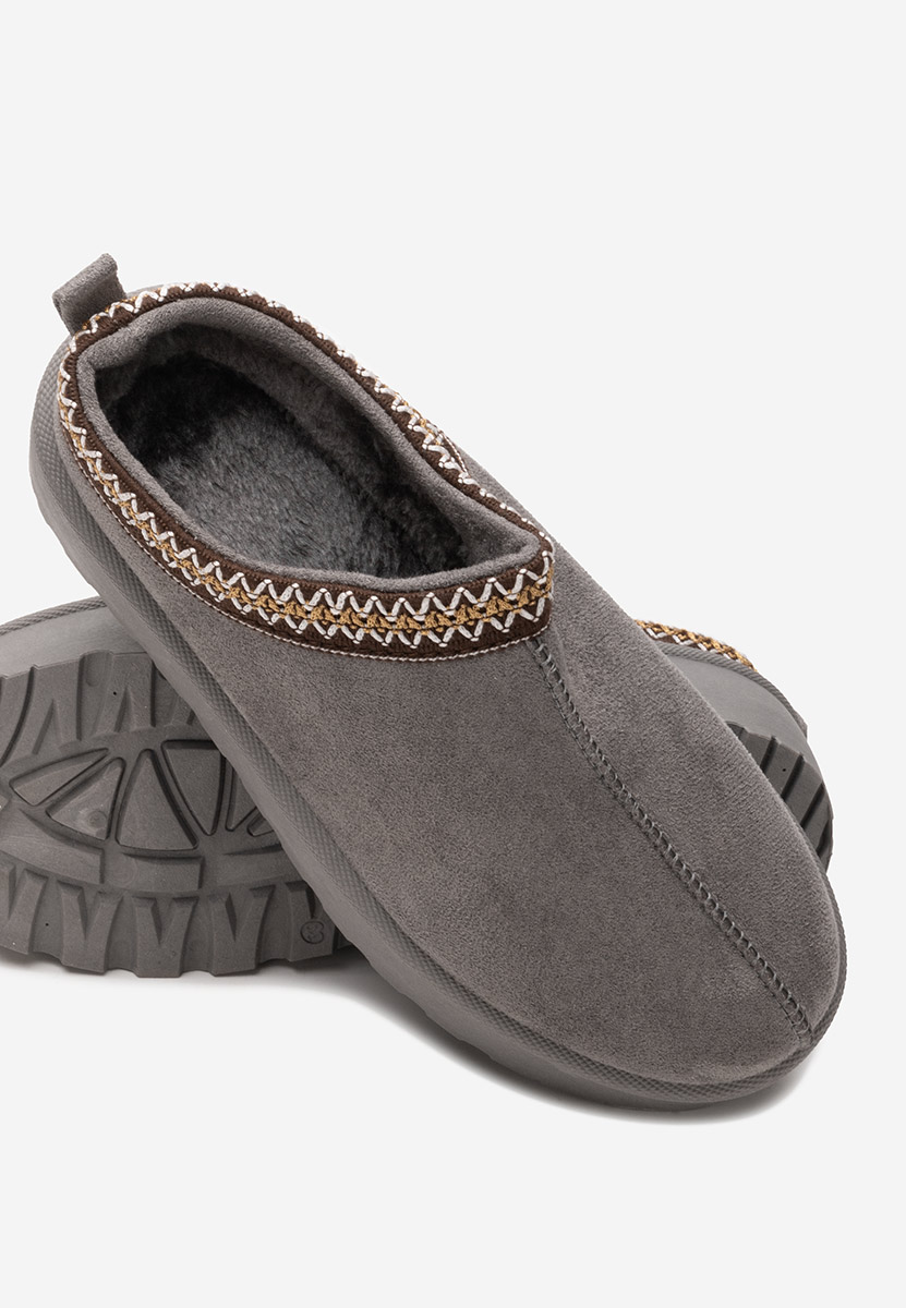 Παντόφλες με πλατφόρμα Comfy γκρι