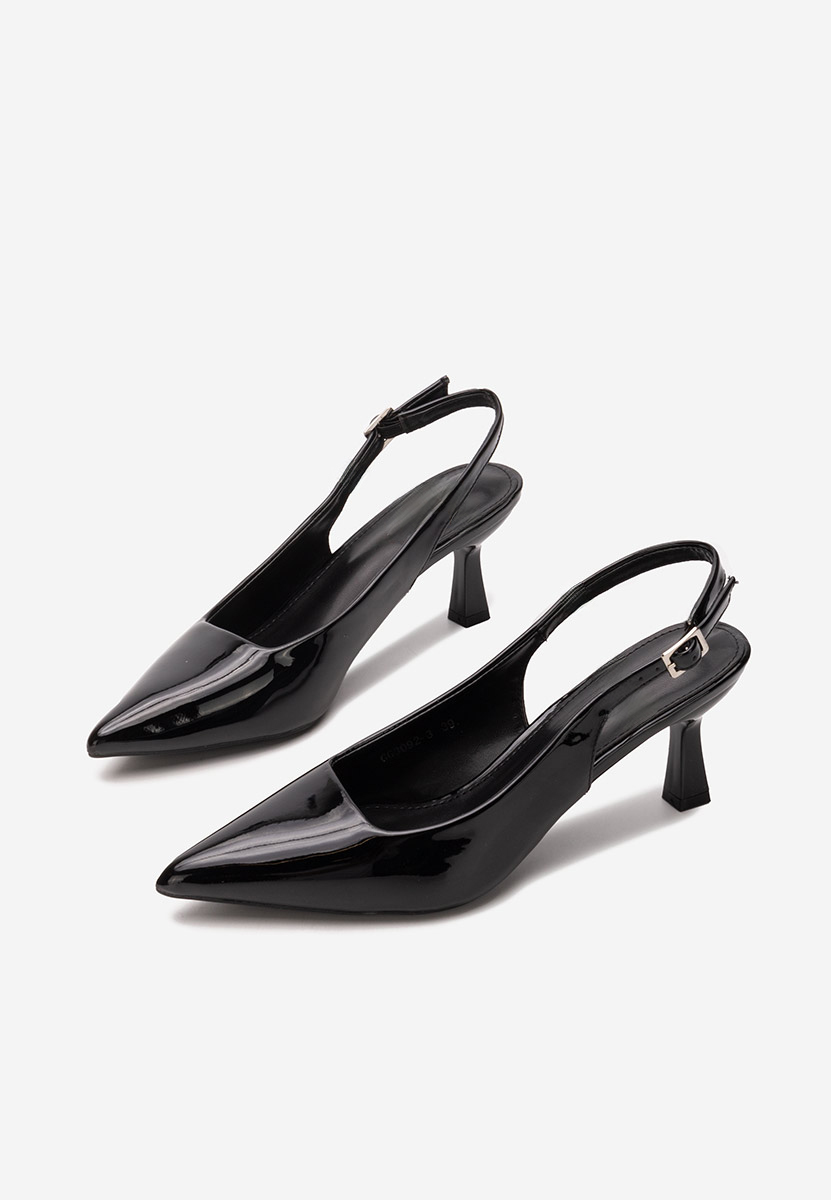 Γόβες slingback Lynelia μαύρα