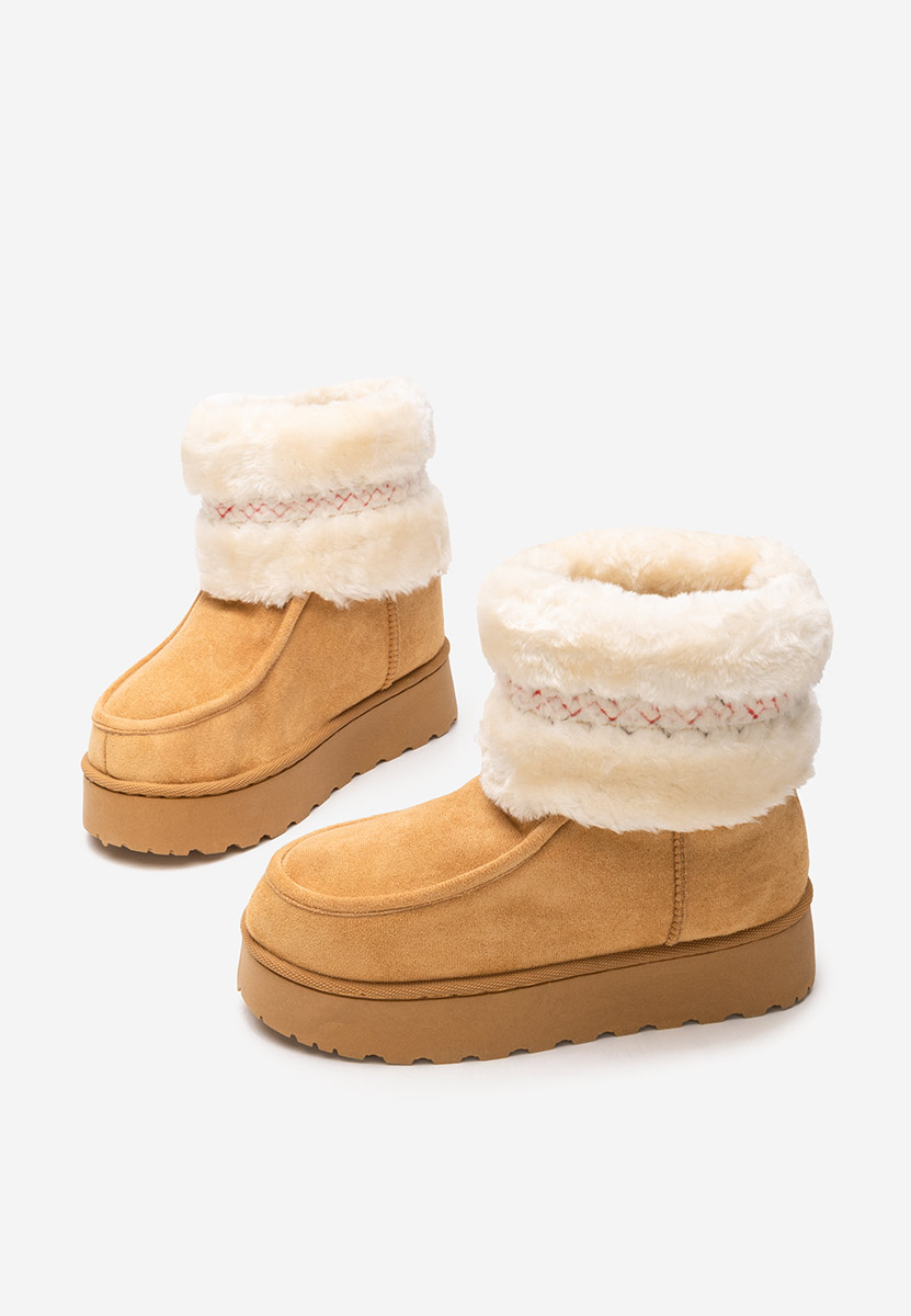 Mποτάκια πλατφόρμα Rosalyn ταμπά