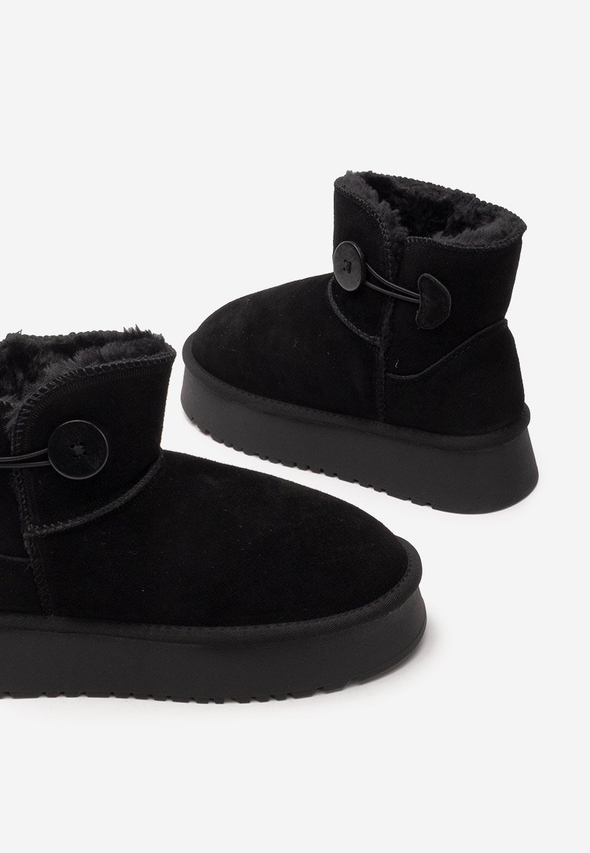 Μπότες τύπου UGG με πλατφόρμα Velsia Μαύρα