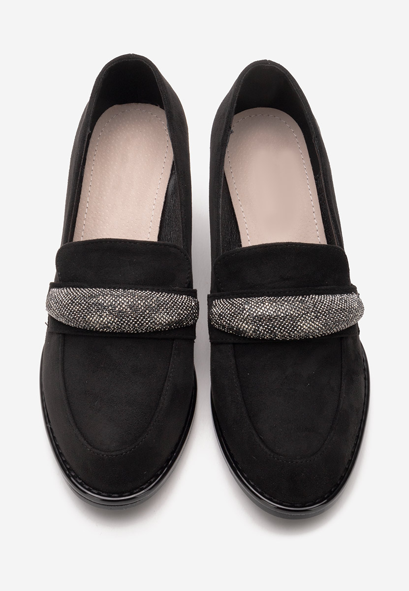 Loafers με τακουνι Classy V3 μαύρα