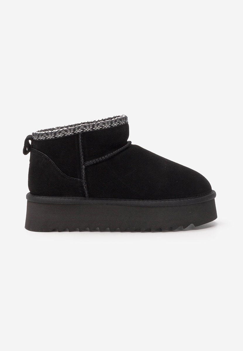 Μπότες τύπου UGG με πλατφόρμα Andree Μαύρα