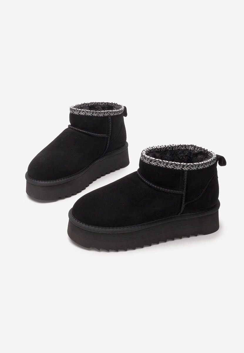 Μπότες τύπου UGG με πλατφόρμα Andree Μαύρα